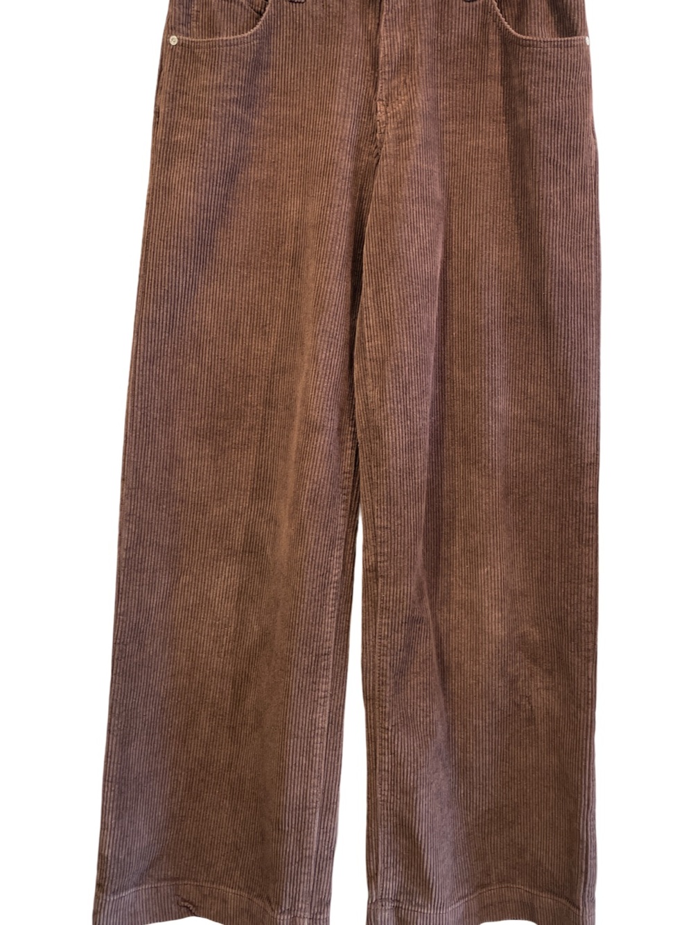 UNIF Brown Wide-Leg Corduroy Pants